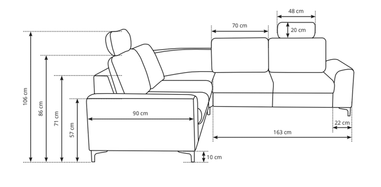 Aspen Corner Sofa Bed