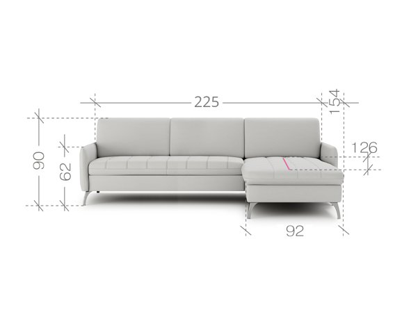 Lukka Corner Sofa Bed