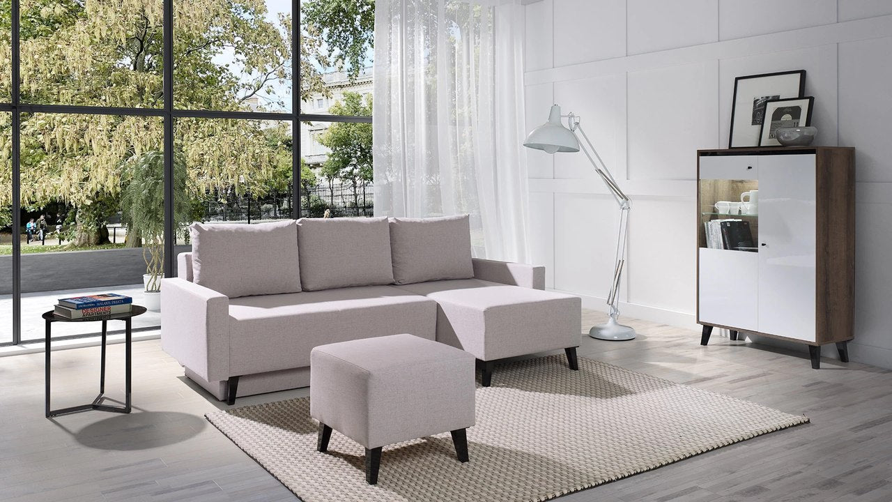 Oviedo Gloss Corner Sofa Bed