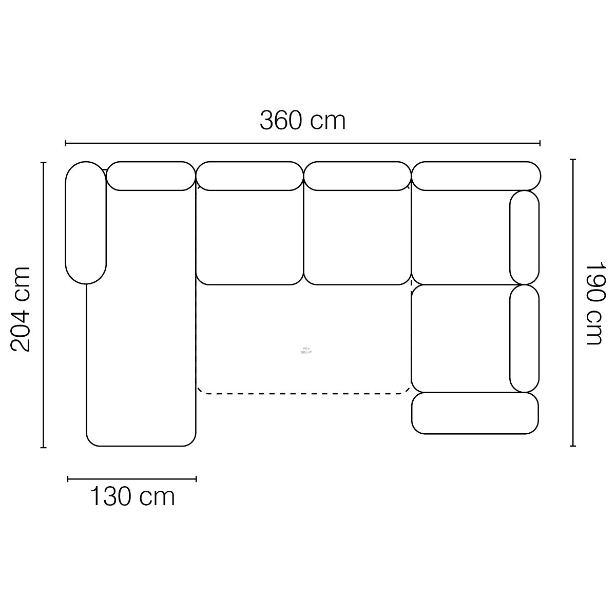 Roman XL Corner Sofa Bed