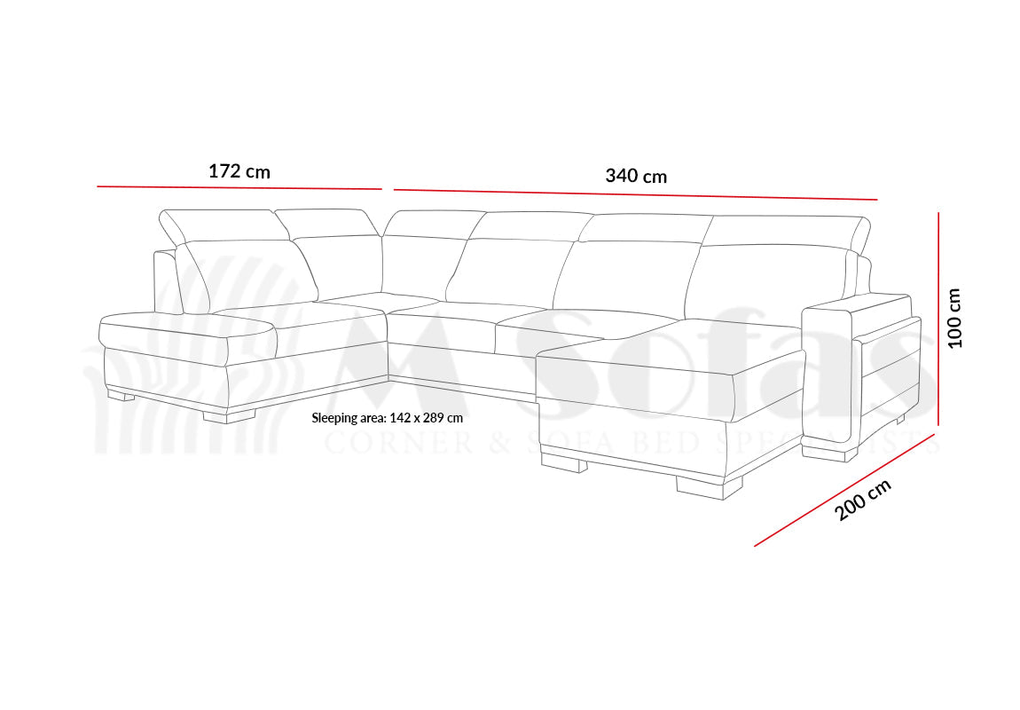 Salvo I Corner Sofa Bed