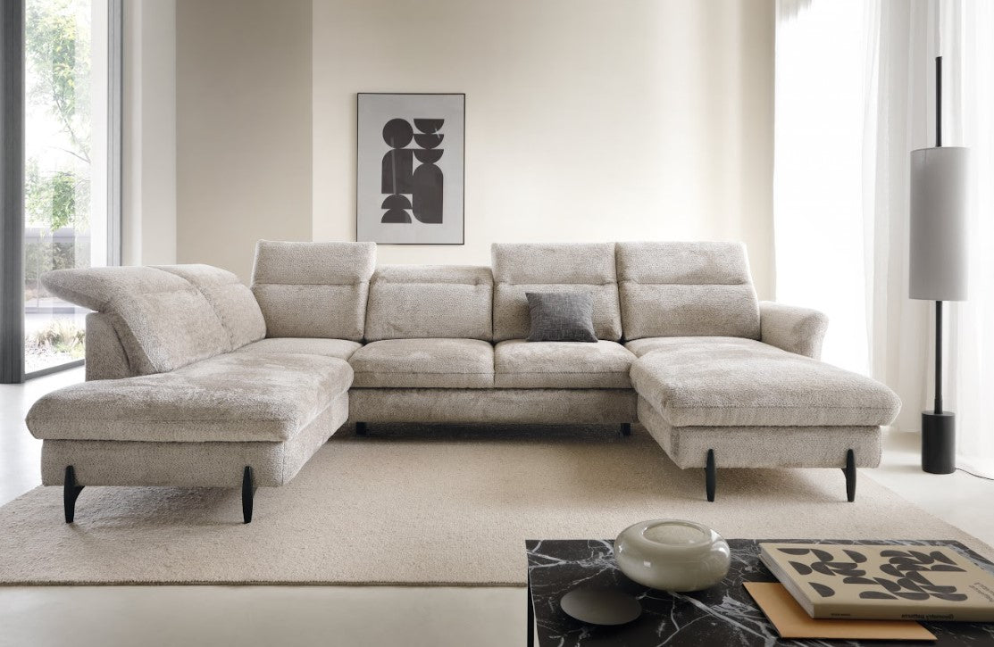 Sienna 1 U Shape Sofa Bed