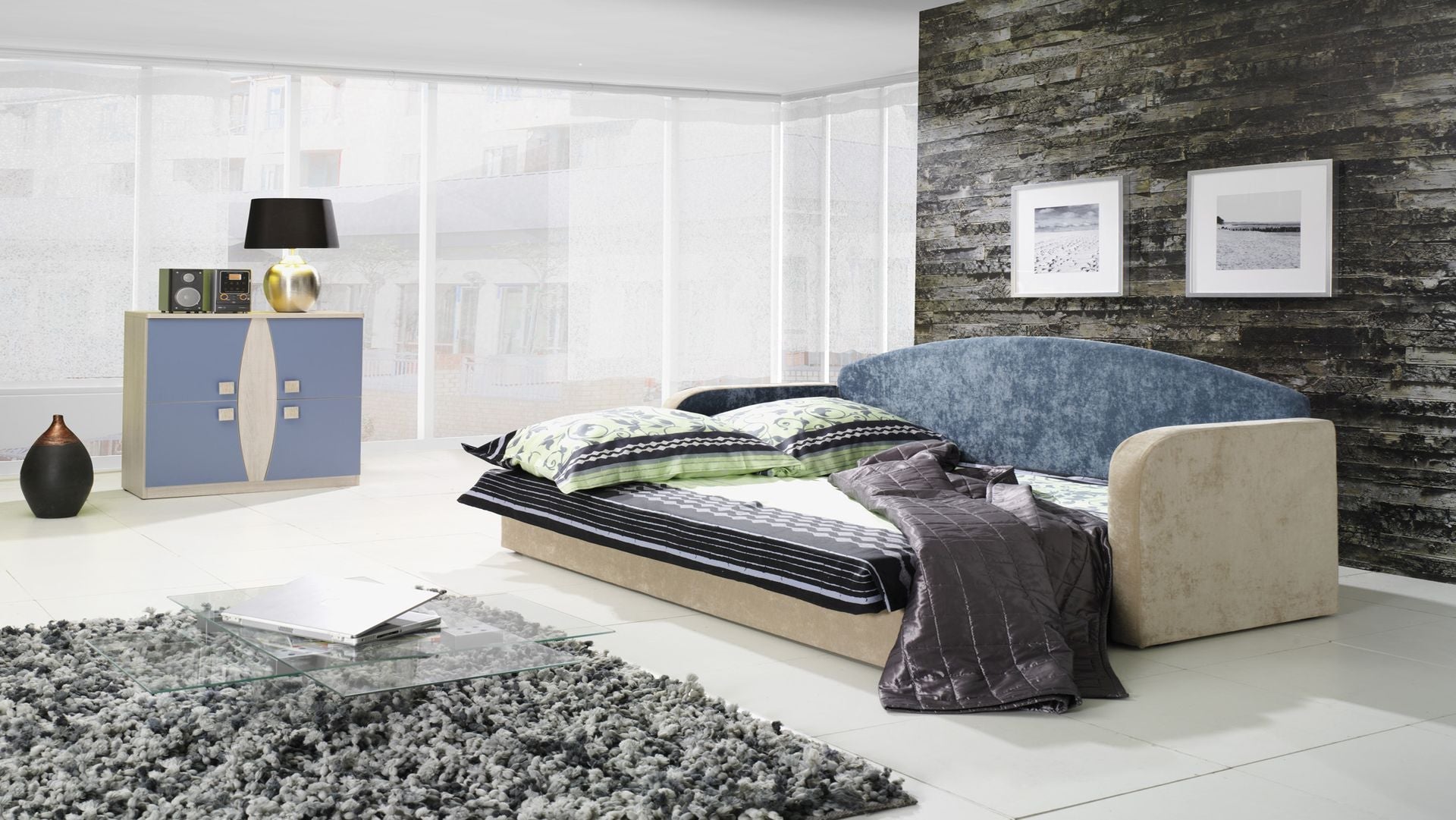 Tenus Sofa Bed Blue