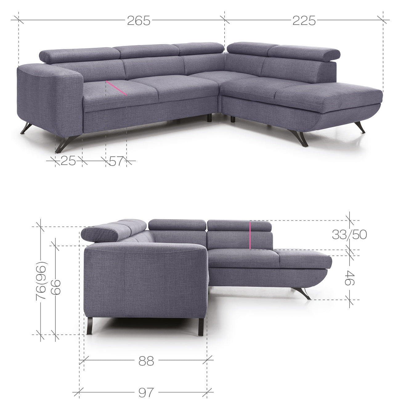 Arrata Corner Sofa Bed