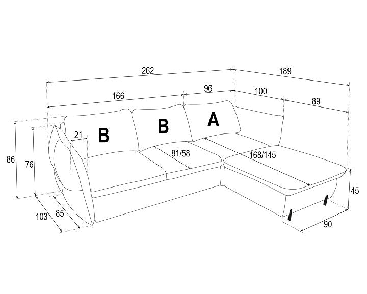 Balu Corner Sofa Bed