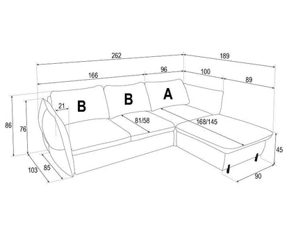 Balu Corner Sofa Bed