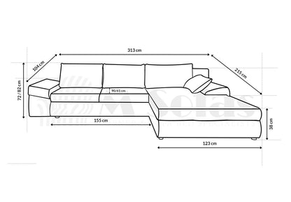 Bono Corner Sofa Bed