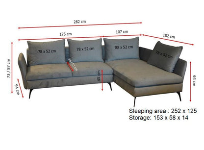 Calabria Corner Sofa Bed