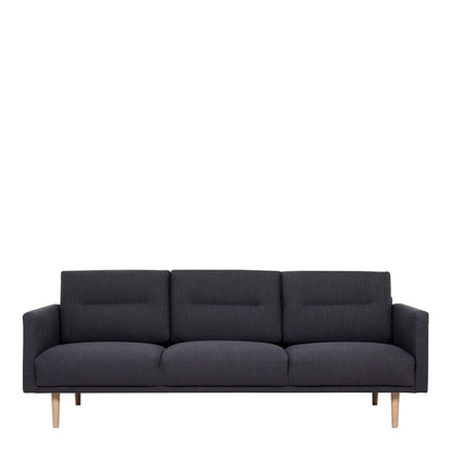 Larvik 3 Seater Sofa - Anthracite, Oak Legs