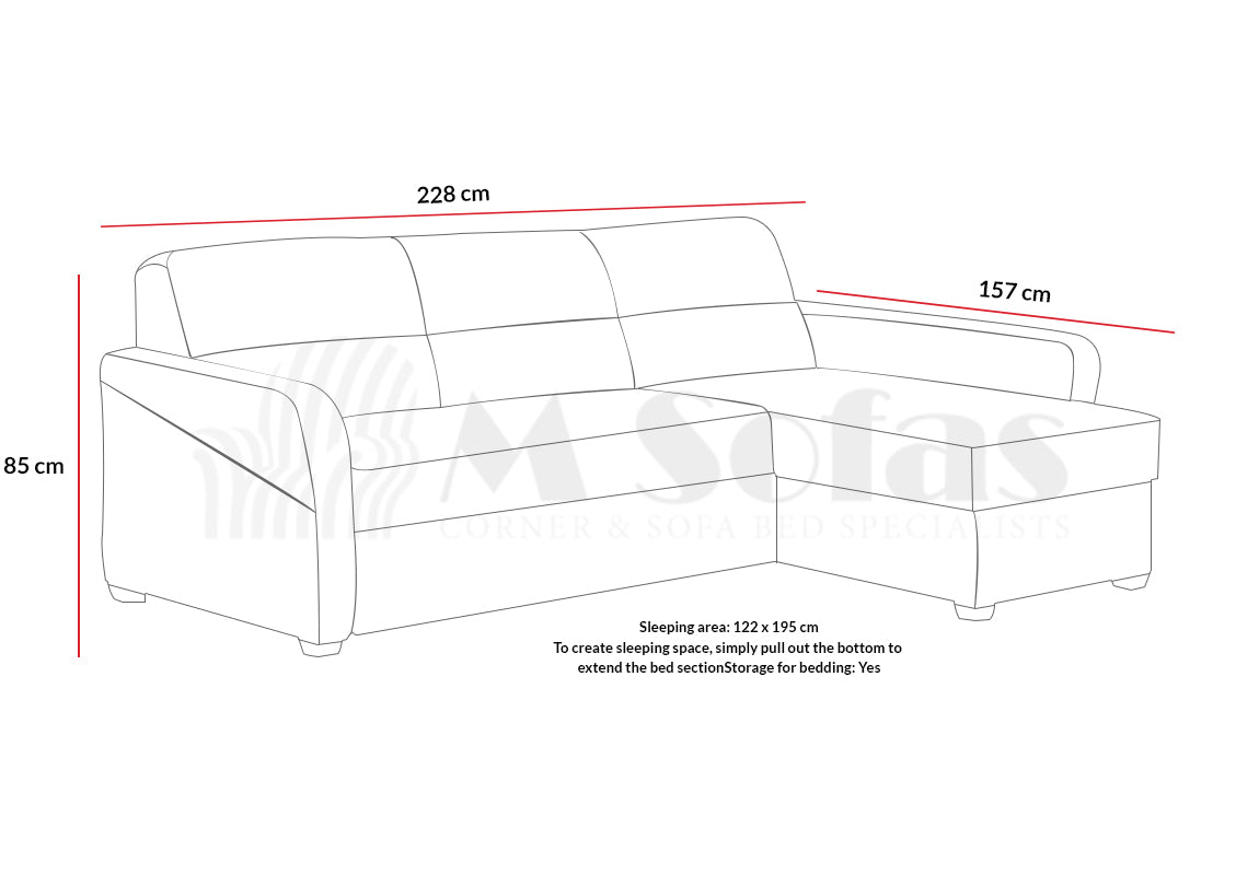 Livia Corner Sofa Bed