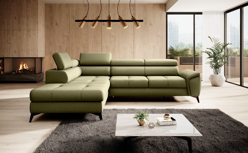 Mocca Corner Sofa Bed