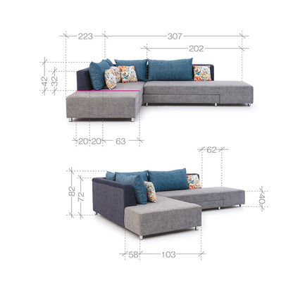 Split Corner Sofa Bed