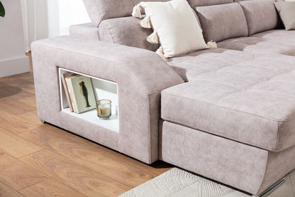 Tulon U Corner Sofa Bed