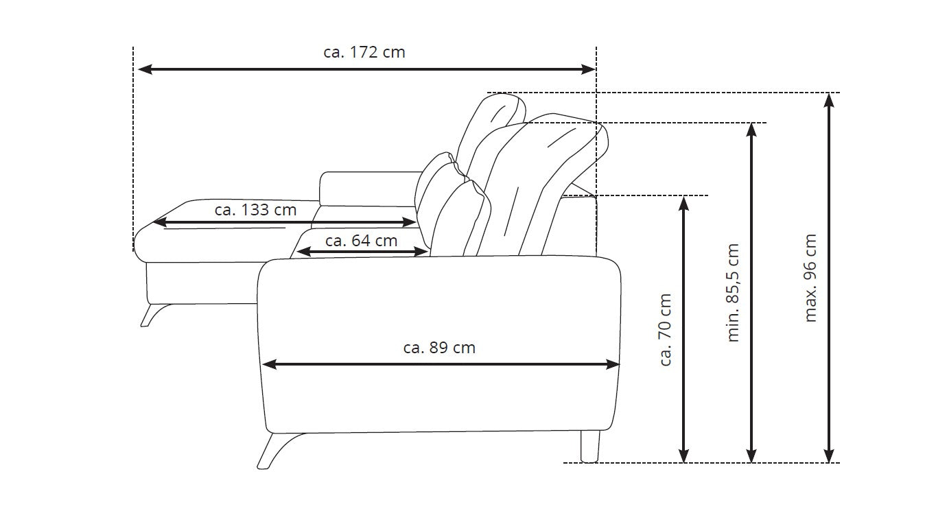 Alta Corner Sofa Bed