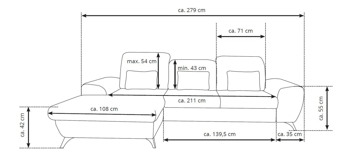 Alta Corner Sofa Bed