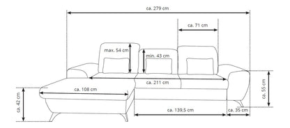 Alta Corner Sofa Bed