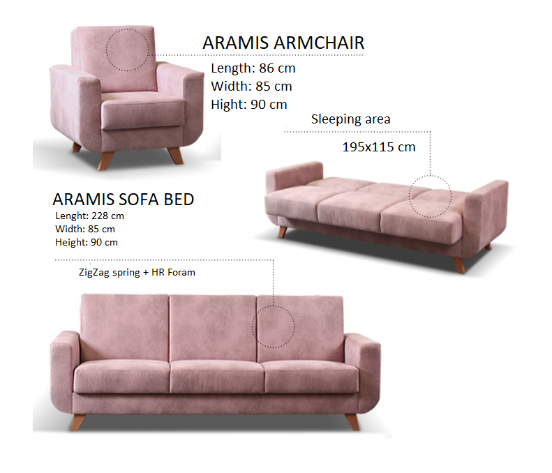 Aramis Corner Sofa Bed