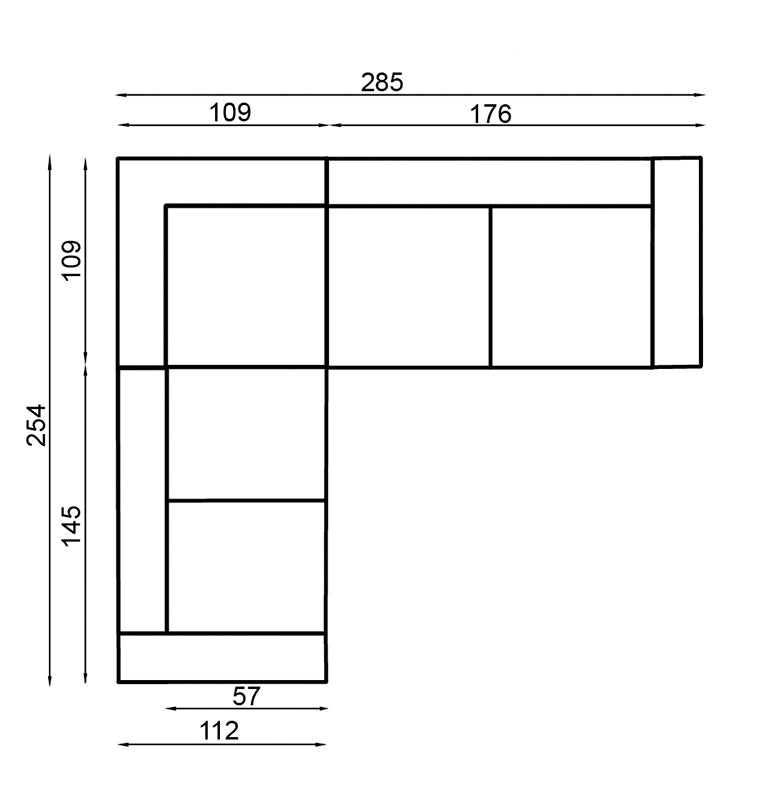 Basalt III Corner Sofa Bed