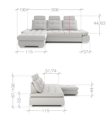 Cremona Corner Sofa Bed