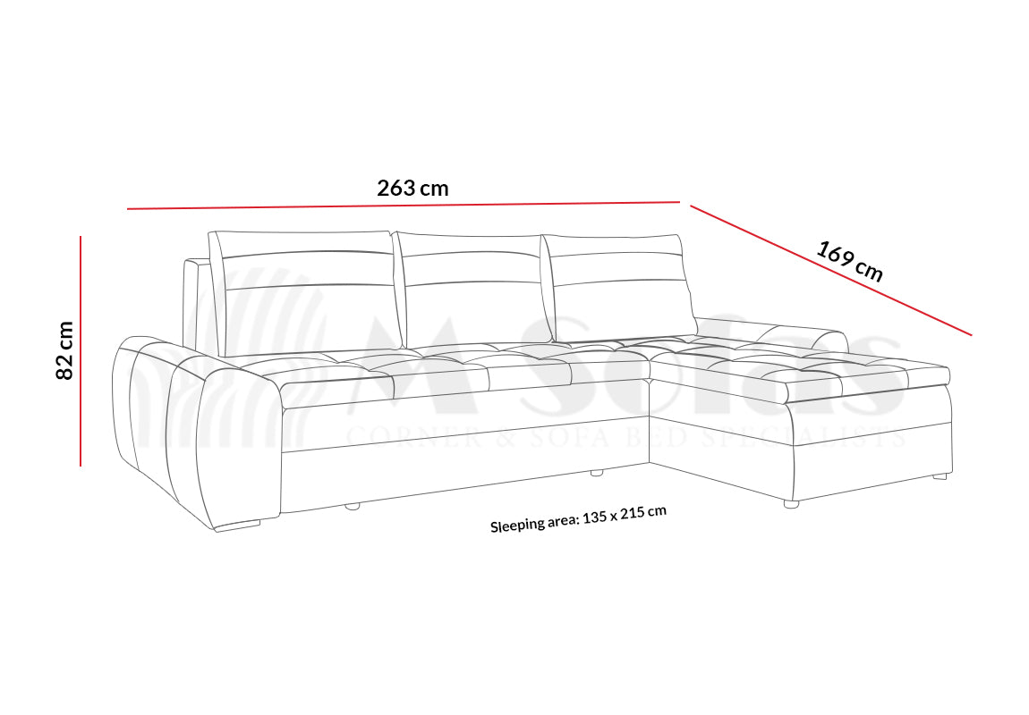 Fan Corner Sofa Bed