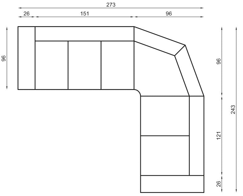 Oscar I Corner Sofa Bed