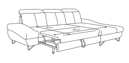 Rossa Corner Sofa Bed