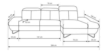 Rossa Corner Sofa Bed