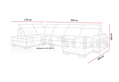 Salvo I Corner Sofa Bed