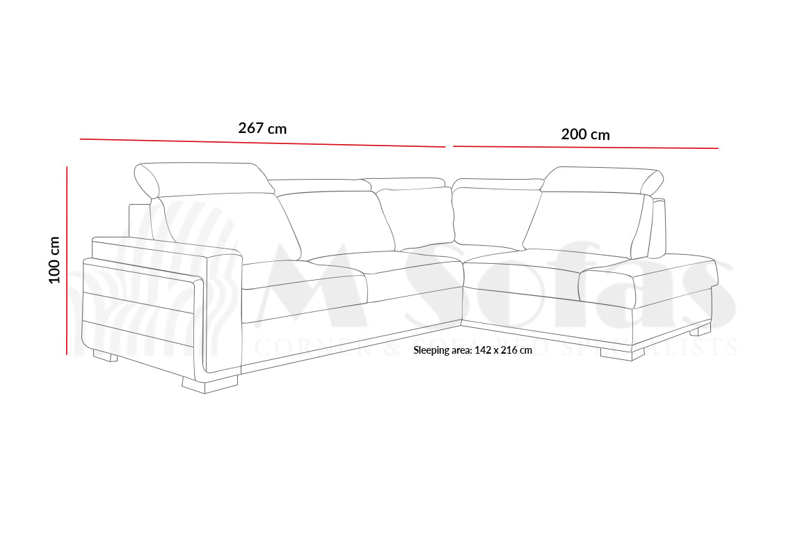 Salvo II Corner Sofa Bed