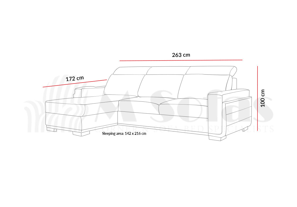 Salvo III Corner Sofa Bed