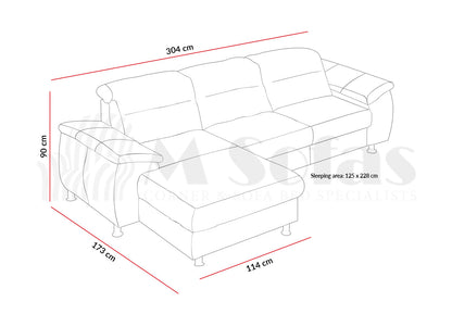 Scandi II Corner Sofa Bed