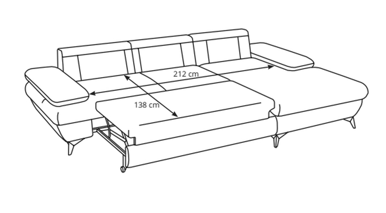 Stella Corner Sofa Bed