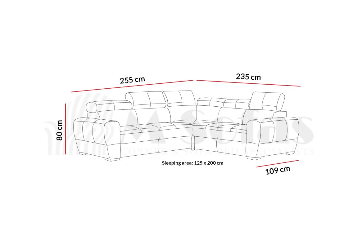 Vento II Corner Sofa Bed