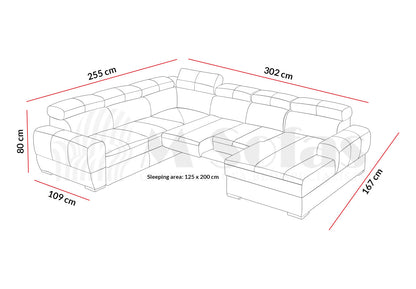 Vento III Corner Sofa Bed